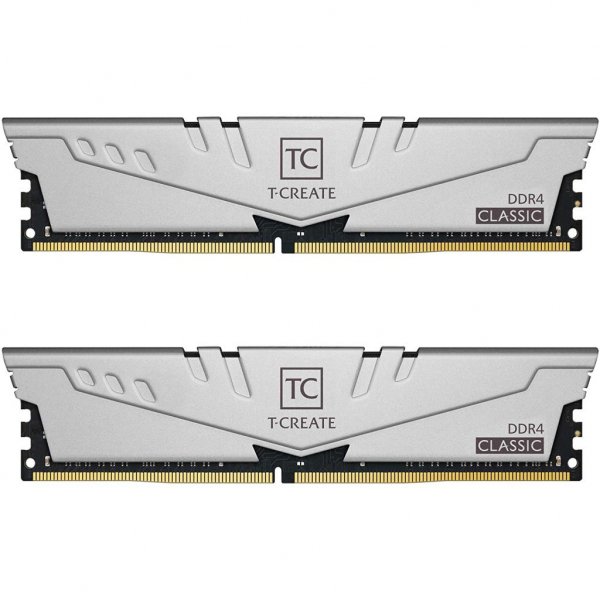Модуль пам'яті до комп'ютера DDR4 16GB (2x8GB) 2666 MHz T-Create Classic 10L Gray Team (TTCCD416G2666HC19DC01)