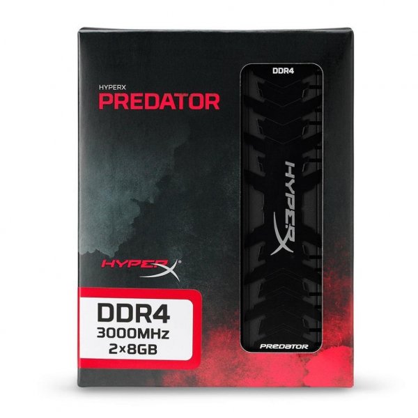 Модуль пам'яті до комп'ютера DDR4 16GB (2x8GB) 3000 MHz HyperX Predator Kingston (HX430C15PB3K2/16)