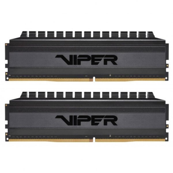 Модуль пам'яті до комп'ютера DDR4 16GB (2x8GB) 3000 MHz Viper Blackout Patriot (PVB416G300C6K)