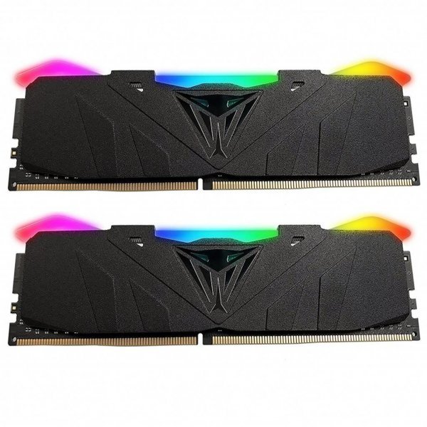 Модуль пам'яті до комп'ютера DDR4 16GB (2x8GB) 3000 MHz Viper RGB Black Patriot (PVR416G300C5K)