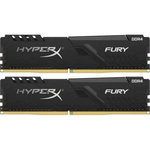 Модуль пам'яті до комп'ютера DDR4 16GB (2x8GB) 3200 MHz HyperX FURY Black Kingston (HX432C16FB3K2/16)