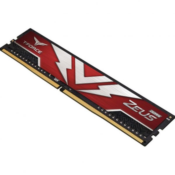 Модуль пам'яті до комп'ютера DDR4 16GB (2x8GB) 3200 MHz T-Force Zeus Red Team (TTZD416G3200HC20DC01)