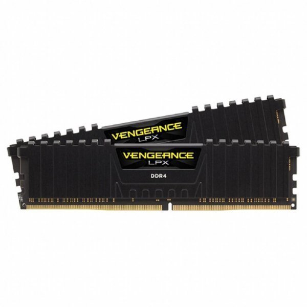 Модуль пам'яті до комп'ютера DDR4 16GB (2x8GB) 3200 MHz Vengeance LPX Black CORSAIR (CMK16GX4M2B3200C16)