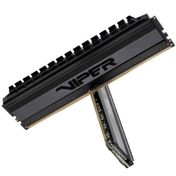 Модуль пам'яті до комп'ютера DDR4 16GB (2x8GB) 3200 MHz Viper 4 Blackout Patriot (PVB416G320C6K)