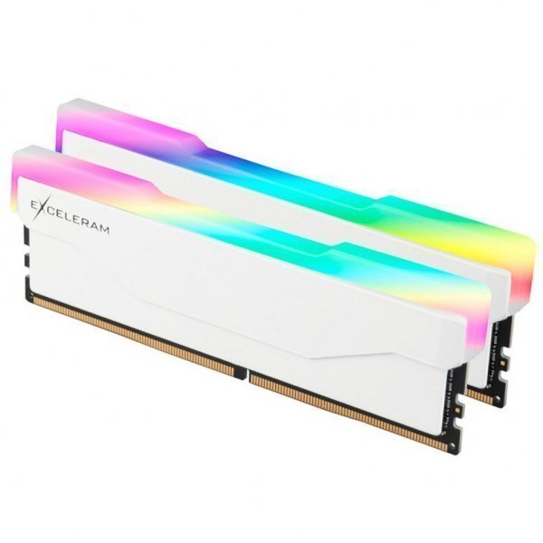 Модуль пам'яті до комп'ютера DDR4 16GB (2x8GB) 3600 MHz RGB X2 Series White eXceleram (ERX2W416369AD)