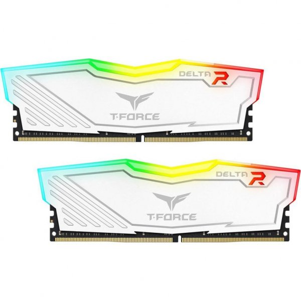 Модуль пам'яті до комп'ютера DDR4 16GB (2x8GB) 3600 MHz T-Force Delta White RGB Team (TF4D416G3600HC18JDC01) Модуль пам'яті до комп'ютера DDR4 16GB (2x8GB) 3600 MHz T-Force Delta White RGB Team (TF4D416G3600HC18JDC01)