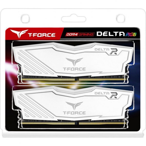 Модуль пам'яті до комп'ютера DDR4 16GB (2x8GB) 3600 MHz T-Force Delta White RGB Team (TF4D416G3600HC18JDC01) Модуль пам'яті до комп'ютера DDR4 16GB (2x8GB) 3600 MHz T-Force Delta White RGB Team (TF4D416G3600HC18JDC01)