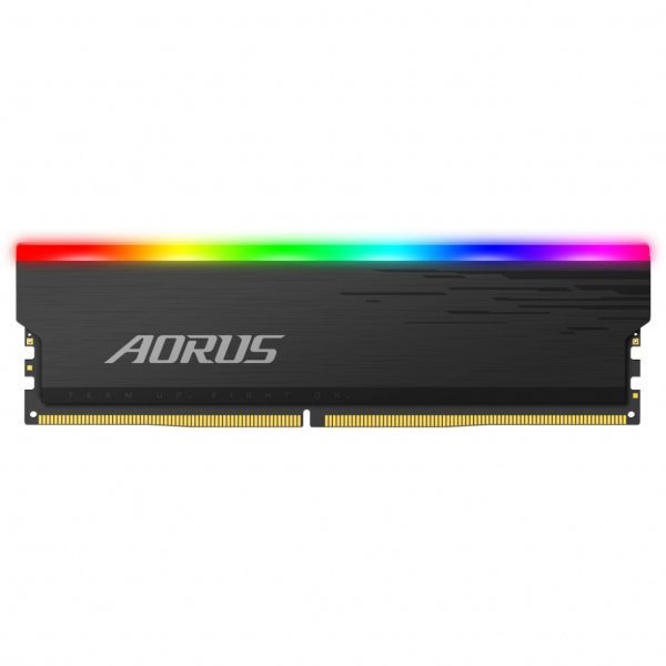 Модуль пам'яті до комп'ютера DDR4 16GB (2x8GB) 3733 MHz AORUS RGB Fusion 2.0 Memory boost Gigabyte (GP-ARS16G37D)