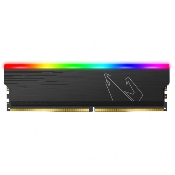 Модуль пам'яті до комп'ютера DDR4 16GB (2x8GB) 3733 MHz AORUS RGB Fusion 2.0 Memory boost Gigabyte (GP-ARS16G37D)