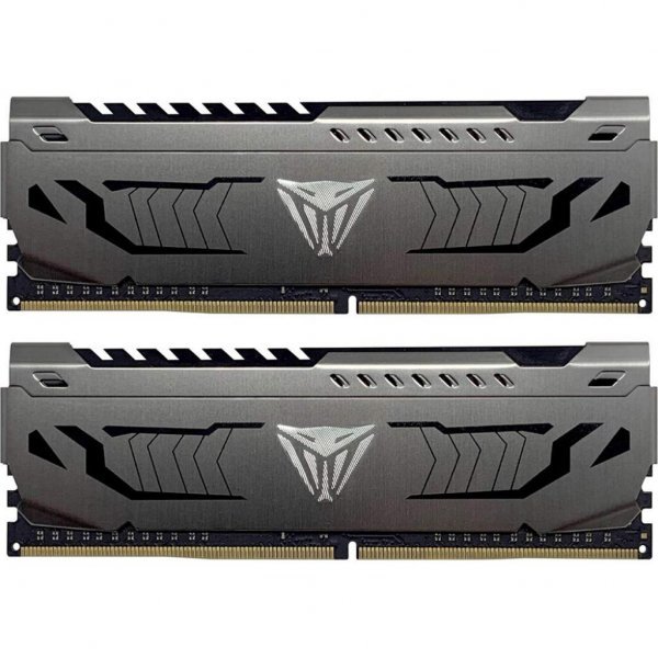 Модуль пам'яті до комп'ютера DDR4 16GB (2x8GB) 3733 MHz Viper Steel Gray Patriot (PVS416G373C7K) Модуль пам'яті до комп'ютера DDR4 16GB (2x8GB) 3733 MHz Viper Steel Gray Patriot (PVS416G373C7K)