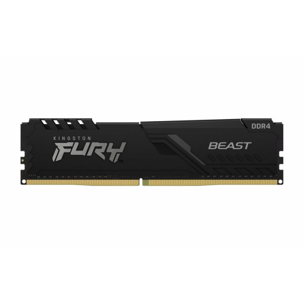 Модуль пам'яті до комп'ютера DDR4 16GB 3200 MHz Fury Beast Black HyperX (Kingston Fury) (KF432C16BB1/16)