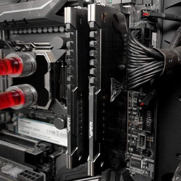 Модуль пам'яті до комп'ютера DDR4 32GB (2x16GB) 3000 MHz Viper Steel Patriot (PVS432G300C6K)