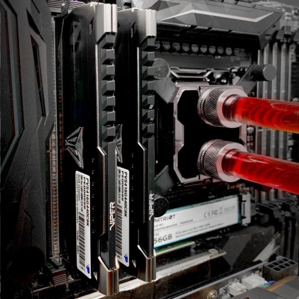 Модуль пам'яті до комп'ютера DDR4 32GB (2x16GB) 3000 MHz Viper Steel Patriot (PVS432G300C6K)