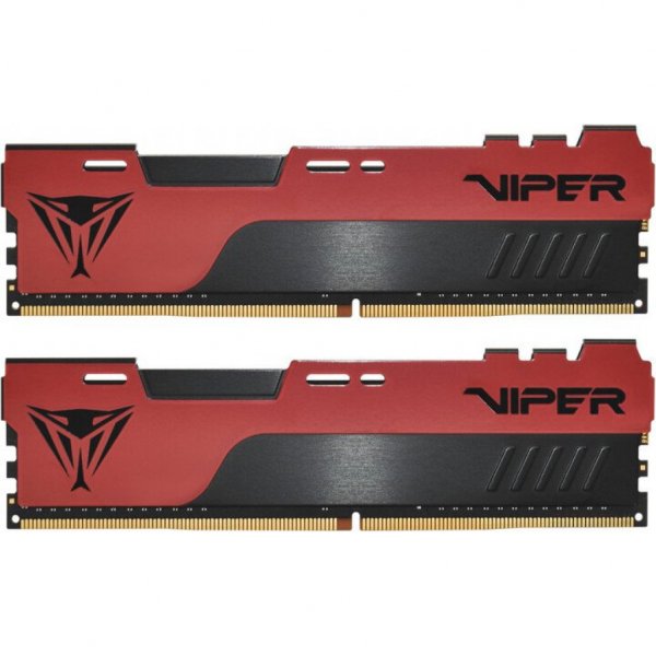 Модуль пам'яті до комп'ютера DDR4 32GB (2x16GB) 3200 MHz Viper Elite II Red Patriot (PVE2432G320C8K)
