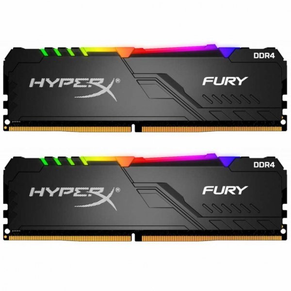 Модуль пам'яті до комп'ютера DDR4 32GB (2x16GB) 3466 MHz HyperX FURY RGB Kingston (HX434C16FB3AK2/32)
