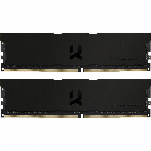 Модуль пам'яті до комп'ютера DDR4 32GB (2x16GB) 3600 MHz Iridium Pro Deep Black GOODRAM (IRP-K3600D4V64L18/32GDC)