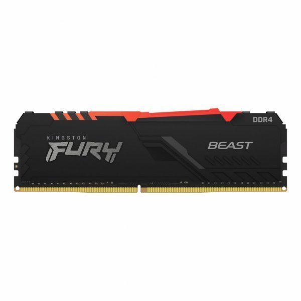 Модуль пам'яті до комп'ютера DDR4 32GB (2x16GB) 3733 MHz Fury Beast RGB HyperX (Kingston Fury) (KF437C19BB1AK2/32)