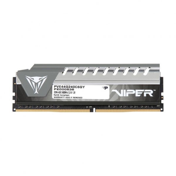 Модуль пам'яті до комп'ютера DDR4 4GB 2400 MHz Viper Patriot (PVE44G240C6GY)
