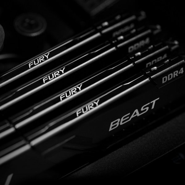 Модуль пам'яті до комп'ютера DDR4 64GB (2x32GB) 2666 MHz Kingston Fury Beast RGB (KF426C16BBK2/64)