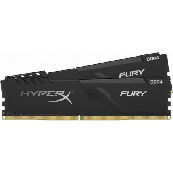 Модуль пам'яті до комп'ютера DDR4 64GB (2x32GB) 2666 MHz HyperX Fury Black Kingston (HX426C16FB3K2/64)