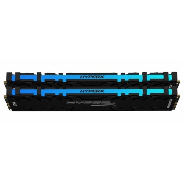 Модуль пам'яті до комп'ютера DDR4 64GB (2x32GB) 3600 MHz HyperX Predator RGB Kingston (HX436C18PB3AK2/64)