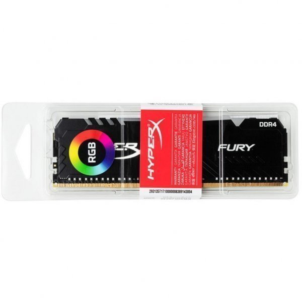 Модуль пам'яті до комп'ютера DDR4 8GB 2666 MHz HyperX Fury Black RGB Kingston (HX426C16FB3A/8) Модуль пам'яті до комп'ютера DDR4 8GB 2666 MHz HyperX Fury Black RGB Kingston (HX426C16FB3A/8)