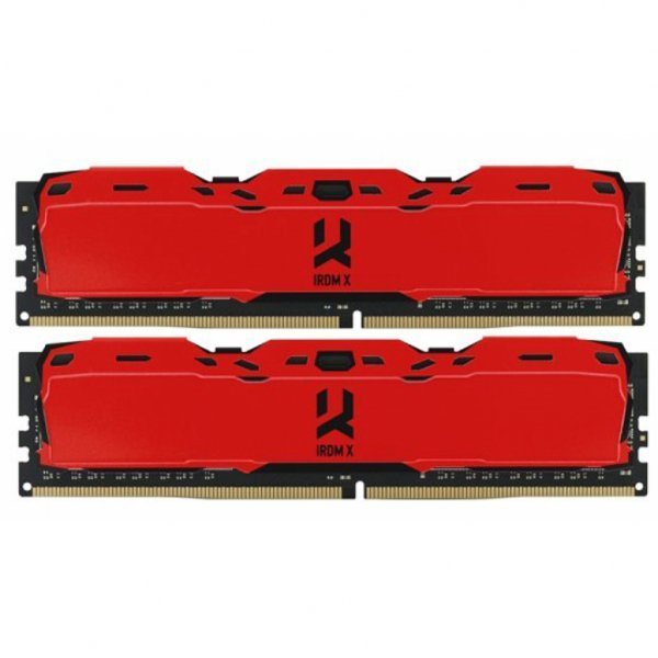 Модуль пам'яті до комп'ютера DDR4 8GB (2x4GB) 3000 MHz Iridium X Red Goodram (IR-XR3000D464L16S/8GDC)