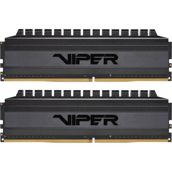 Модуль пам'яті до комп'ютера DDR4 8GB (2x4GB) 3000 MHz Viper 4 Blackout Patriot (PVB48G300C6K)
