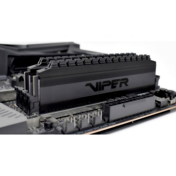 Модуль пам'яті до комп'ютера DDR4 8GB (2x4GB) 3000 MHz Viper 4 Blackout Patriot (PVB48G300C6K)