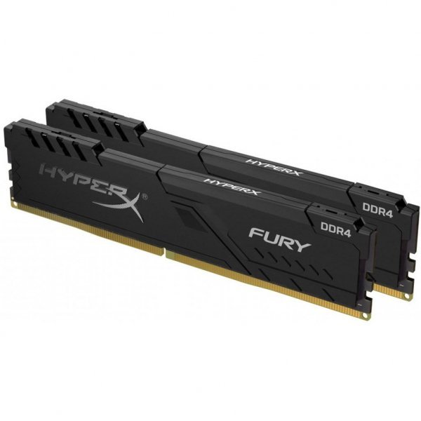Модуль пам'яті до комп'ютера DDR4 8GB (2x4GB) 3200 MHz HyperX Fury Black Kingston (HX432C16FB3K2/8)