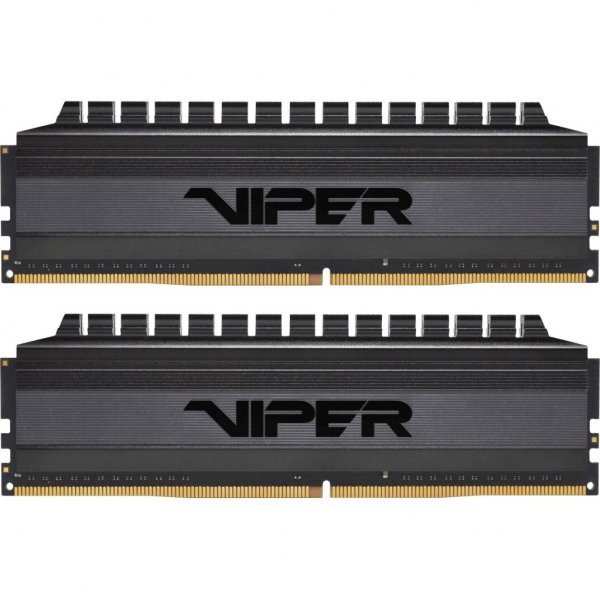 Модуль пам'яті до комп'ютера DDR4 8GB (2x4GB) 3200 MHz Viper 4 Blackout Patriot (PVB48G320C6K)
