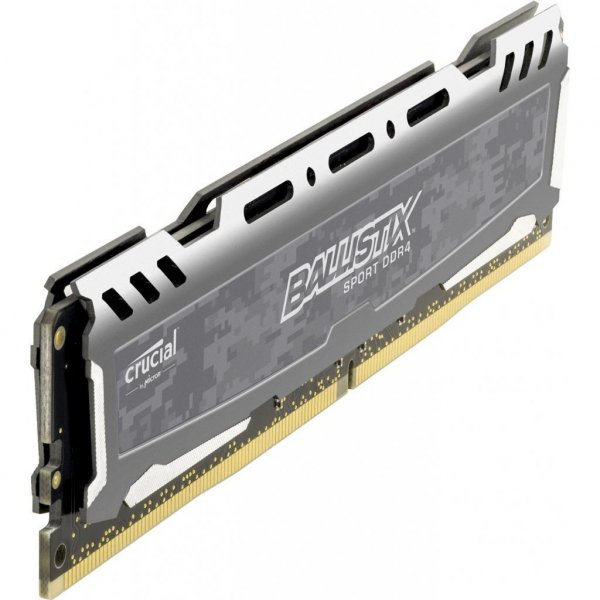 Модуль пам'яті до комп'ютера DDR4 8GB 3000 MHz Ballistix Sport LT Gray MICRON (BLS8G4D30AESBK) Модуль пам'яті до комп'ютера DDR4 8GB 3000 MHz Ballistix Sport LT Gray MICRON (BLS8G4D30AESBK)