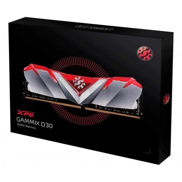 Модуль пам'яті до комп'ютера DDR4 8GB 3200 MHz XPG Gammix D30 Red ADATA (AX4U320038G16-SR30)