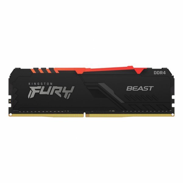 Модуль пам'яті до комп'ютера DDR4 8GB 3600 MHz Fury Beast RGB HyperX (Kingston Fury) (KF436C17BBA/8)