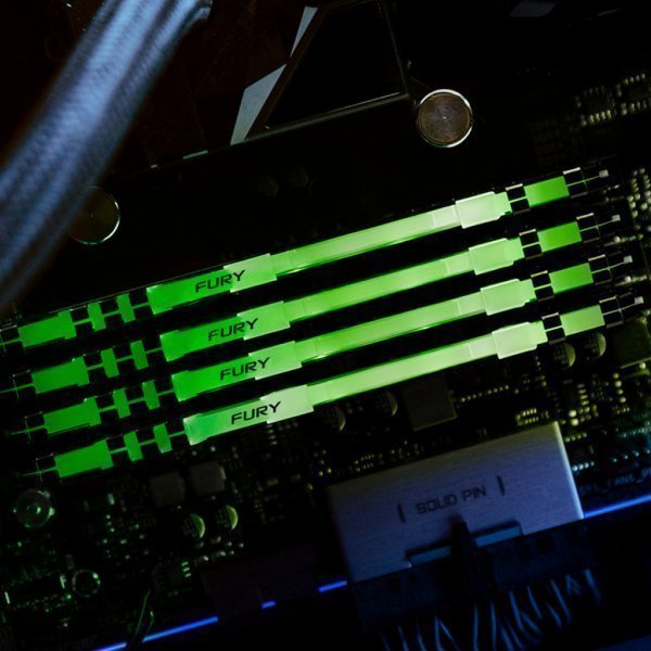 Модуль пам'яті до комп'ютера DDR4 8GB 3600 MHz Fury Beast RGB HyperX (Kingston Fury) (KF436C17BBA/8)