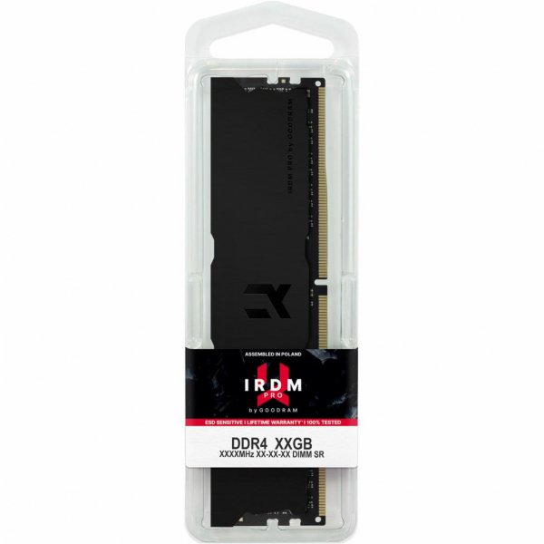 Модуль пам'яті до комп'ютера DDR4 8GB 3600 MHz Iridium Pro Deep Black Goodram (IRP-K3600D4V64L18S/8G)
