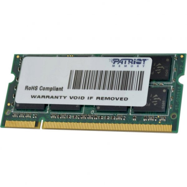 Модуль пам'яті до ноутбука SoDIMM DDR3 4GB 1333 MHz Patriot (PSD34G13332S)