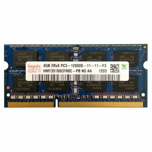 Модуль пам'яті до ноутбука SoDIMM DDR3 4GB 1600 MHz Hynix (HMT351S6CFR8C-PB)