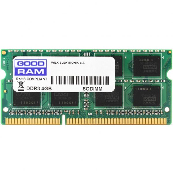 Модуль пам'яті до ноутбука SoDIMM DDR3 8GB 1600 MHz GOODRAM (GR1600S364L11/8G)