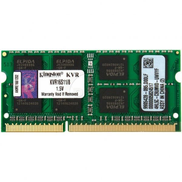 Модуль пам'яті до ноутбука SoDIMM DDR3 8GB 1600 MHz Hynix (KVR16S11/8WP)