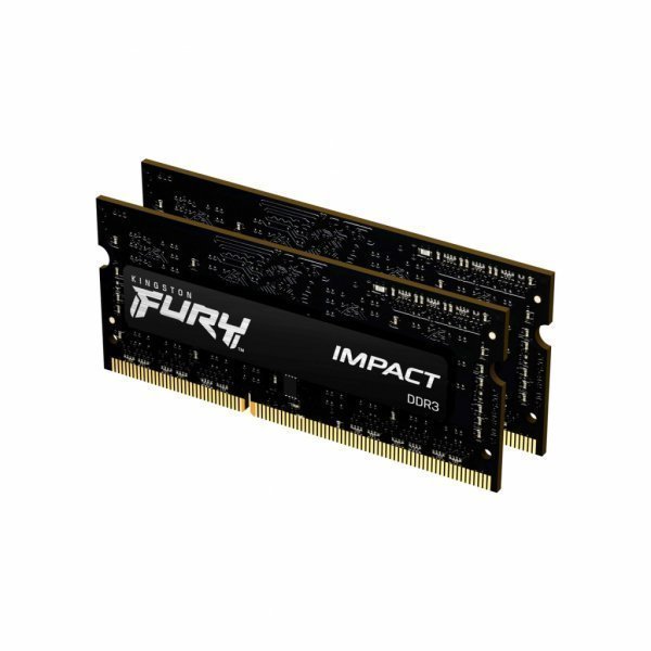 Модуль пам'яті до ноутбука SoDIMM DDR3L 16GB (2x8GB) 1866 MHz Fury Impact HyperX (Kingston Fury) (KF318LS11IBK2/16)