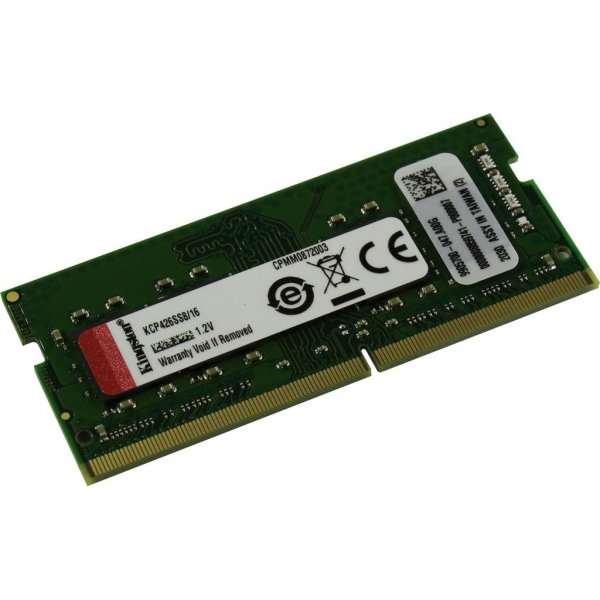 Модуль пам'яті до ноутбука SoDIMM DDR4 16GB 2666 MHz Kingston (KCP426SS8/16)