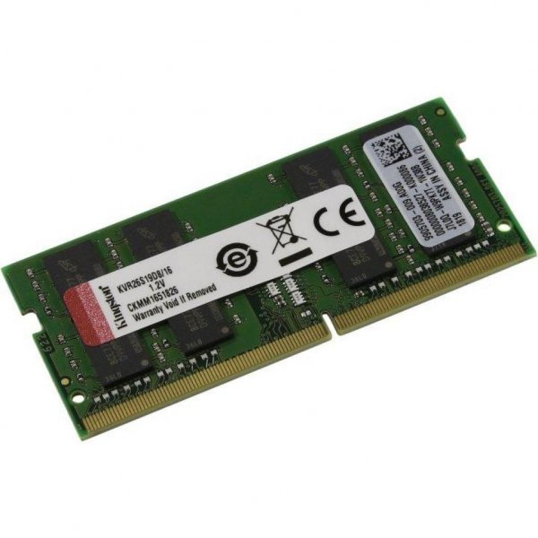 Модуль пам'яті до ноутбука SoDIMM DDR4 16GB 2666 MHz Kingston (KVR26S19D8/16)