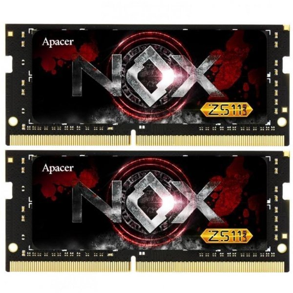Модуль пам'яті до ноутбука SoDIMM DDR4 32GB (2x16GB) 2400 MHz NOX Series Apacer (ES.32GAT.GEEK2) Модуль пам'яті до ноутбука SoDIMM DDR4 32GB (2x16GB) 2400 MHz NOX Series Apacer (ES.32GAT.GEEK2)