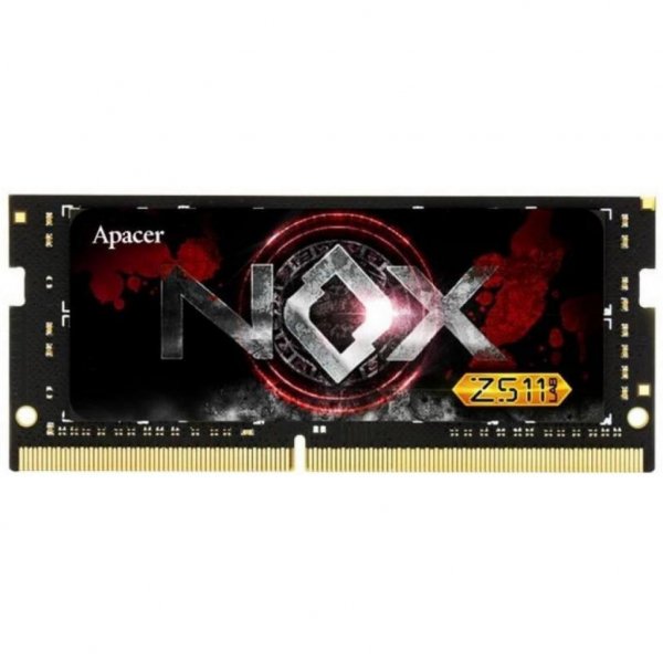 Модуль пам'яті до ноутбука SoDIMM DDR4 8GB 3000 MHz NOX Series Apacer (EV.08G2Z.GGE) Модуль пам'яті до ноутбука SoDIMM DDR4 8GB 3000 MHz NOX Series Apacer (EV.08G2Z.GGE)