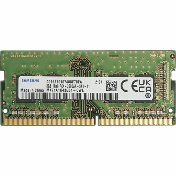 Модуль пам'яті до ноутбука SoDIMM DDR4 8GB 3200 MHz Samsung (M471A1K43EB1-CWE)