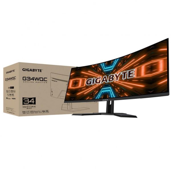Монітор GIGABYTE G34WQC Gaming Monitor