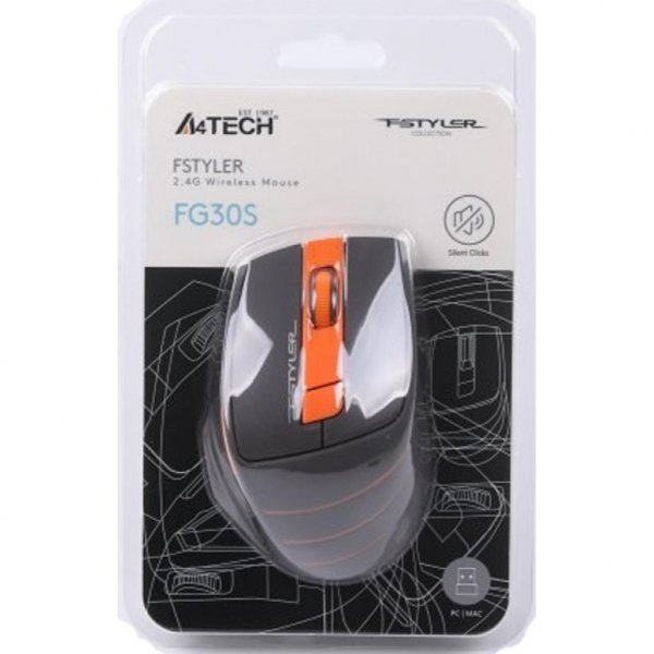 Мишка A4tech FG30S Orange