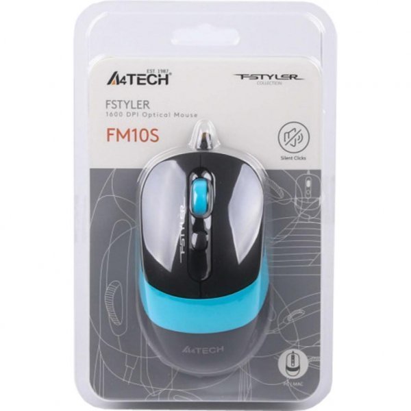 Мишка A4tech FM10S Blue