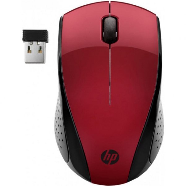 Мишка HP 220 Red (7KX10AA)